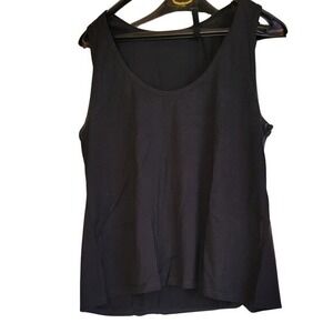 Zara Black Tank Top Sleeveless Basic‎ Casual Everyday Layering Top L